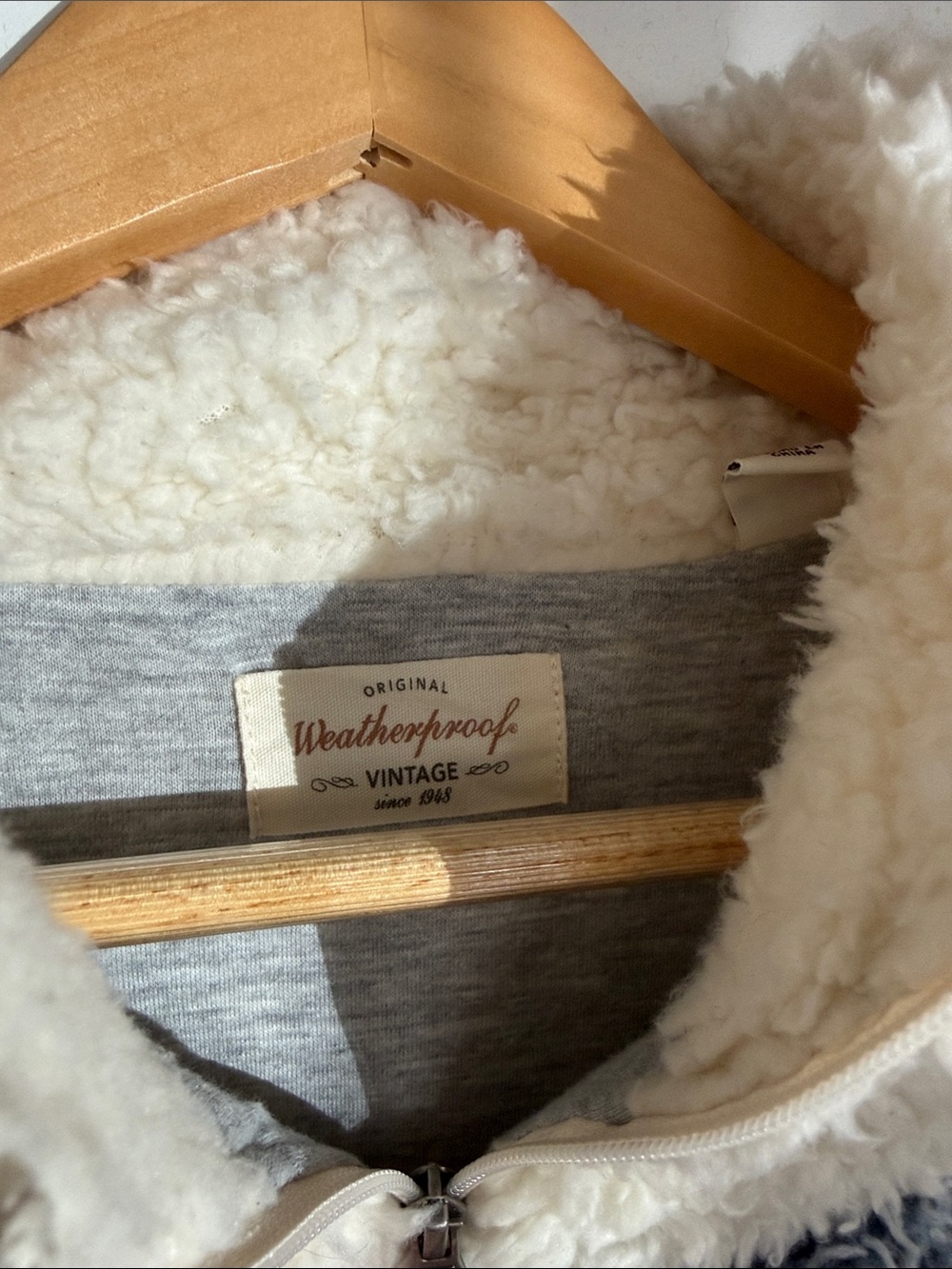 Weatherproof Cream Sherpa-Lined Jacket - Picture 3 of 3